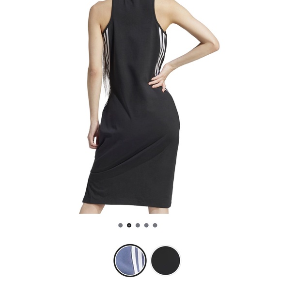 Adidas Future Icons 3-stripe Slip on Jersey Dress-Medium - Picture 8 of 9